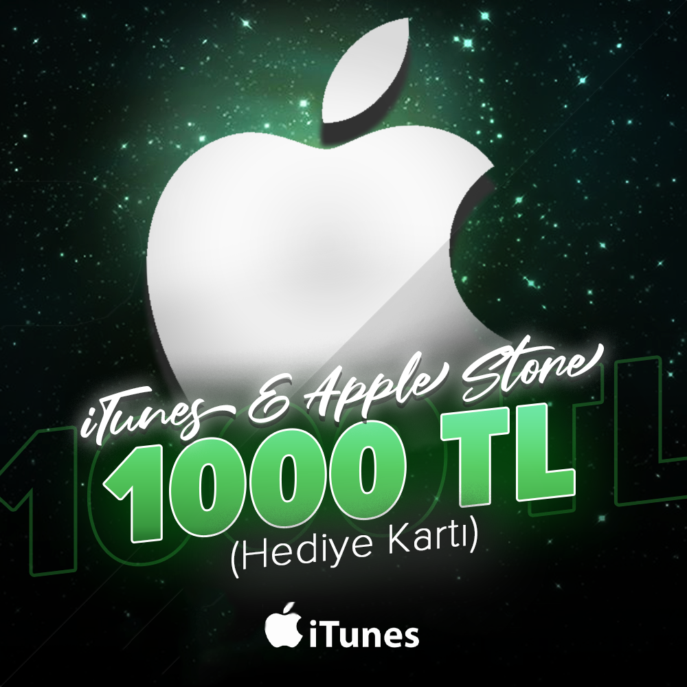 App Store & İTunes 1000 TL Hediye Kartı
