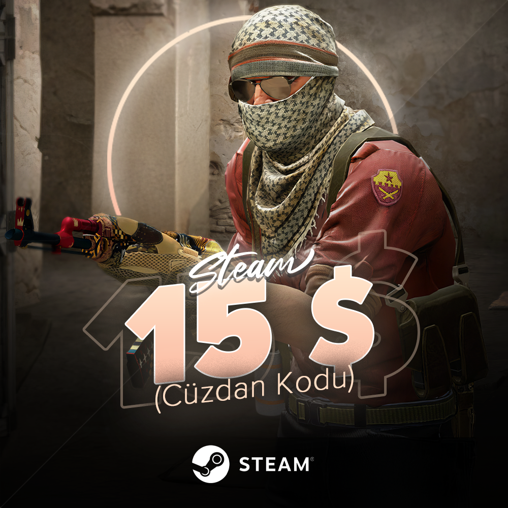 Steam Wallet Card 15 USD