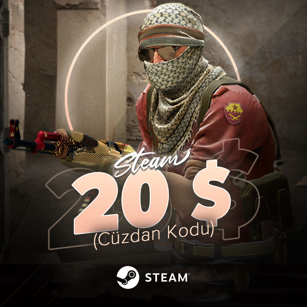 Steam Wallet Card 20 USD