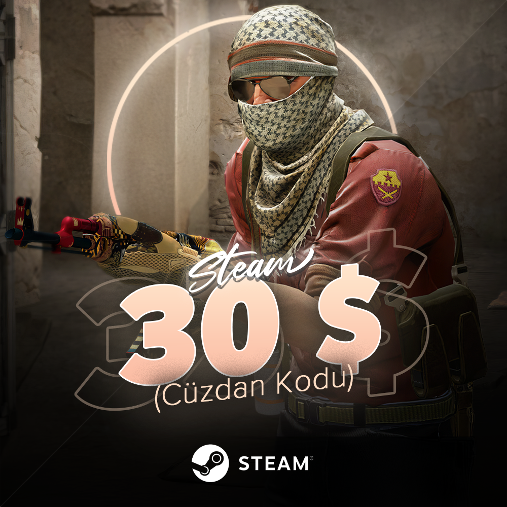 Steam Wallet Card 30 USD