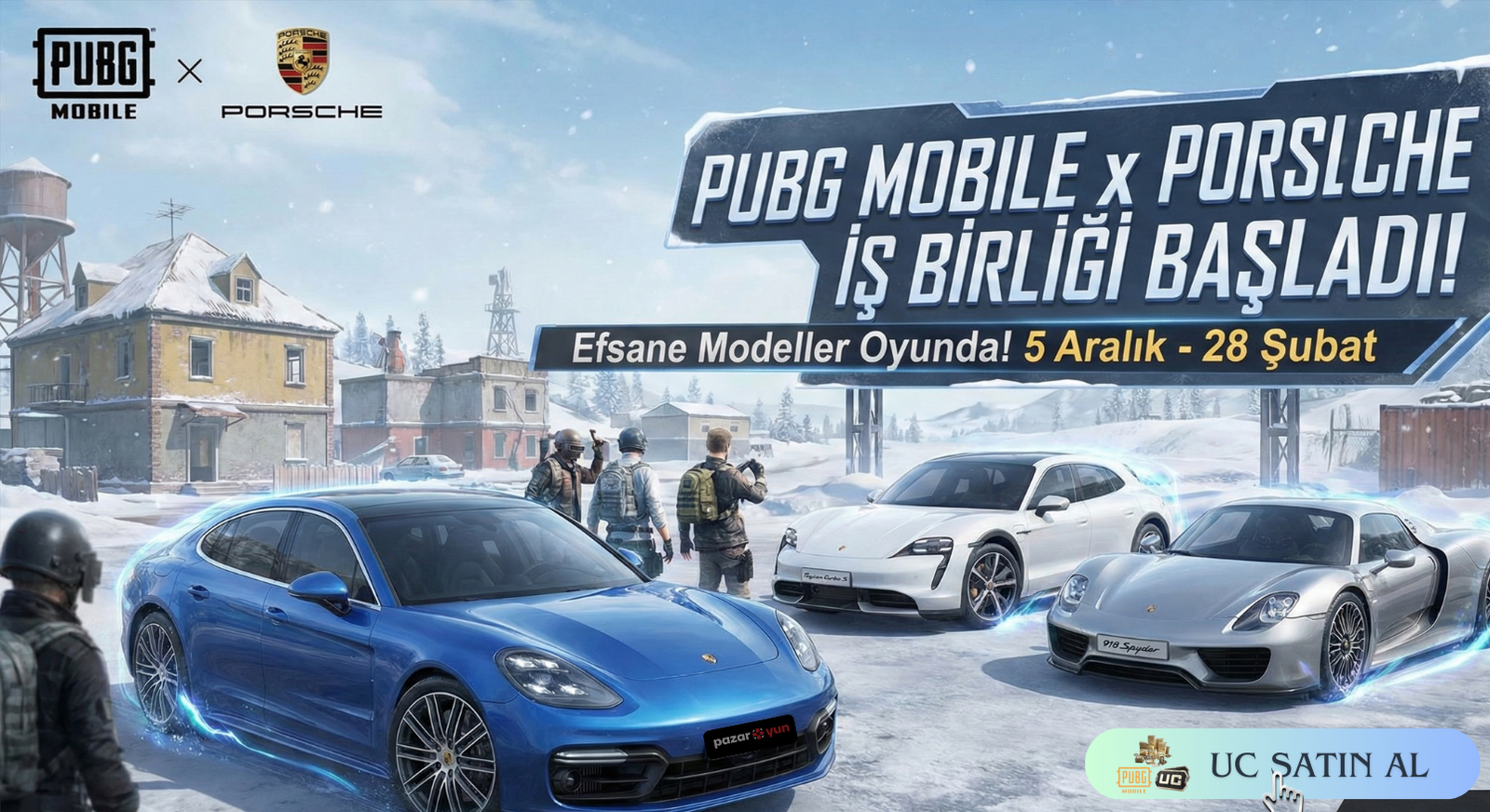 PUBG Mobile Porsche Etkinliği Başladı: 5 Yeni Model ve Fiyatları | Pazaroyun