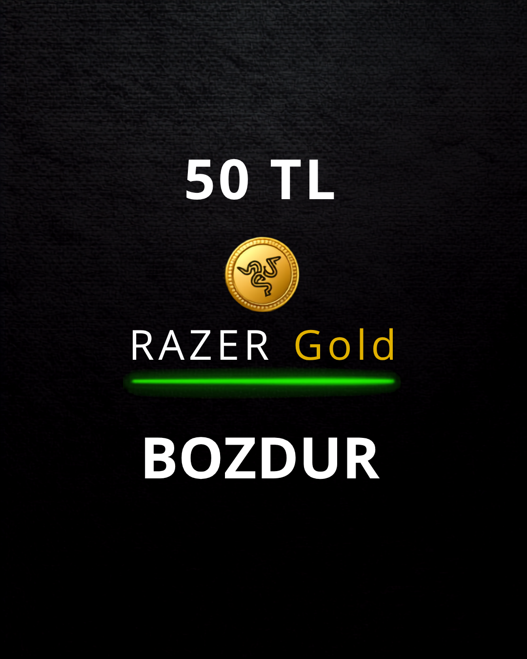 50 TL Razer Gold Bozdur