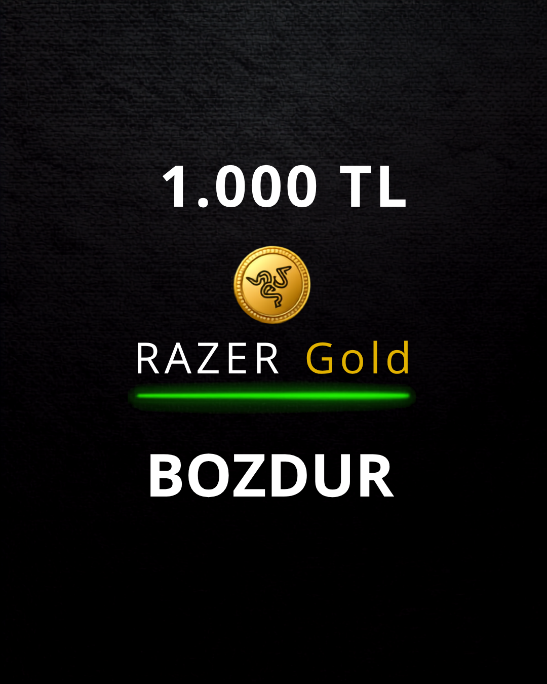 1000 TL Razer Gold Bozdur