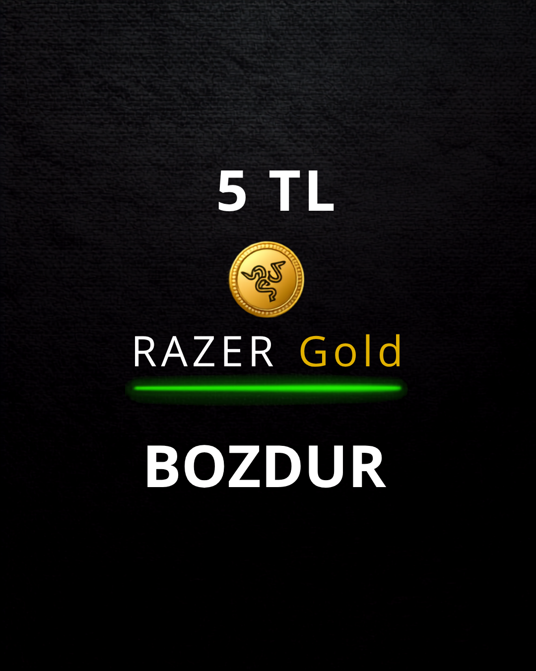 5 TL Razer Gold Bozdur